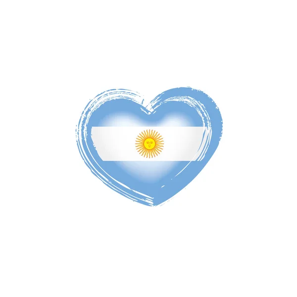 Bandeira da Argentina, ilustração vetorial sobre fundo branco —  Vetores de Stock