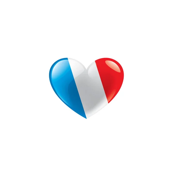 Francie vlajka, vektorové ilustrace na bílém pozadí. — Stockový vektor