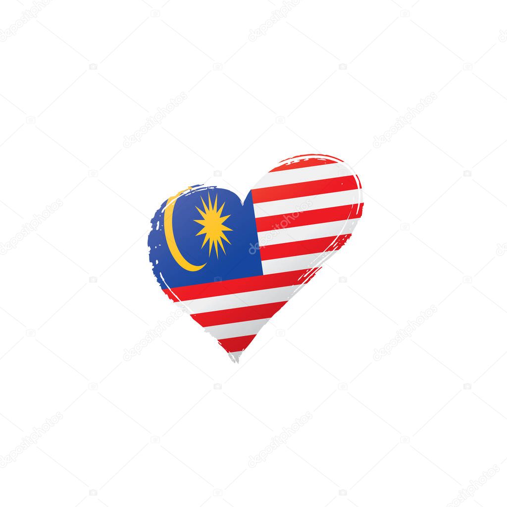 Malaysia Flag Vector Illustration On A White Background Larastock Malaysia Flag Vector Illustration On A White Background Larastock
