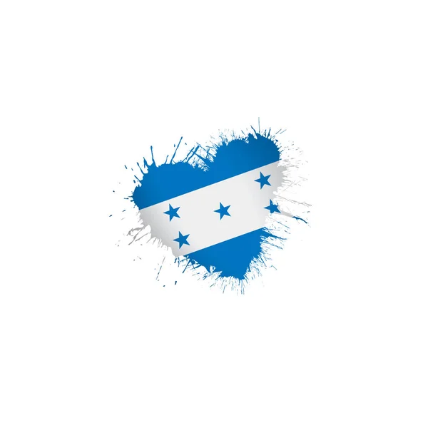 Флаг Гондураса, векторная иллюстрация на белом фоне — стоковый вектор