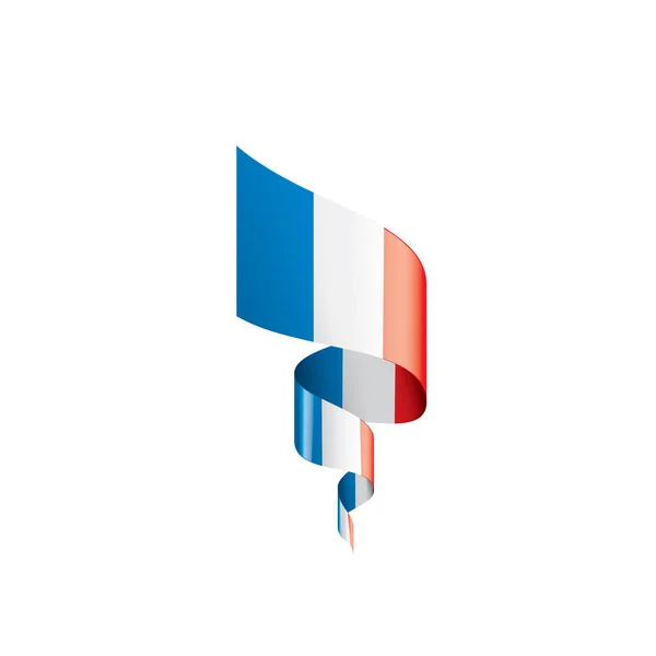 Frankreich-Flagge, Vektorabbildung auf weißem Hintergrund. — Stockvektor