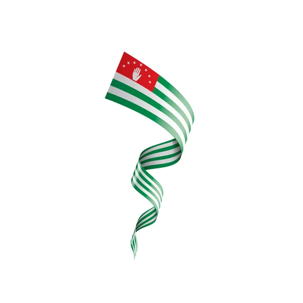 Bandera de Abjasia, ilustración vectorial sobre fondo blanco. — Vector de stock