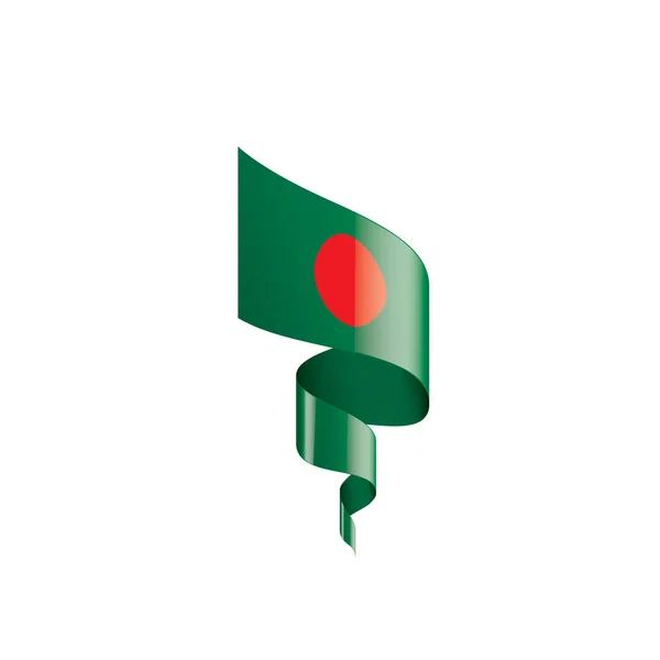 Bandeira de Bangladesh, ilustração vetorial sobre um fundo branco —  Vetores de Stock