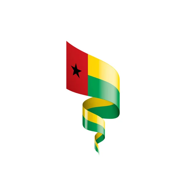 Guinea Bissau flag, vector illustration on a white background — Stock Vector