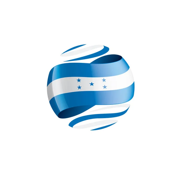 Honduras Flagge, Vektordarstellung auf weißem Hintergrund — Stockvektor