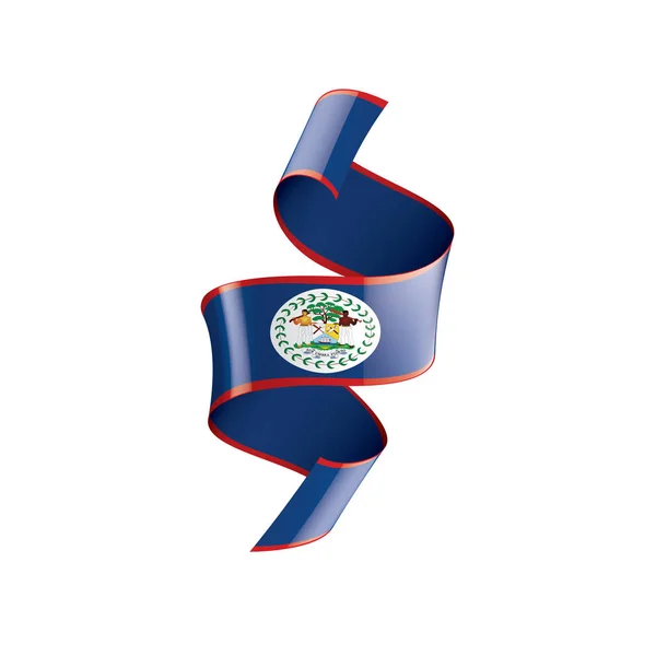 Bandeira de Belize, ilustração vetorial sobre um fundo branco — Vetor de Stock