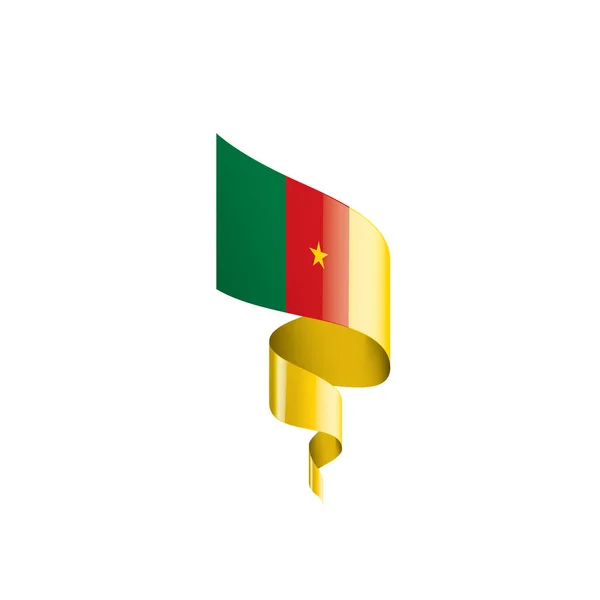 Cameroon flag, vector illustration on a white background — Stock Vector