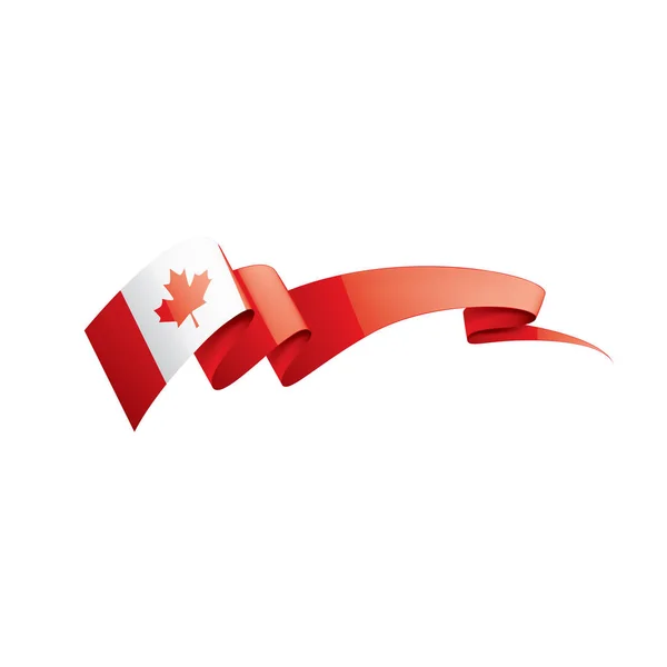 Canada flag, vector illustration on a white background — Stock Vector