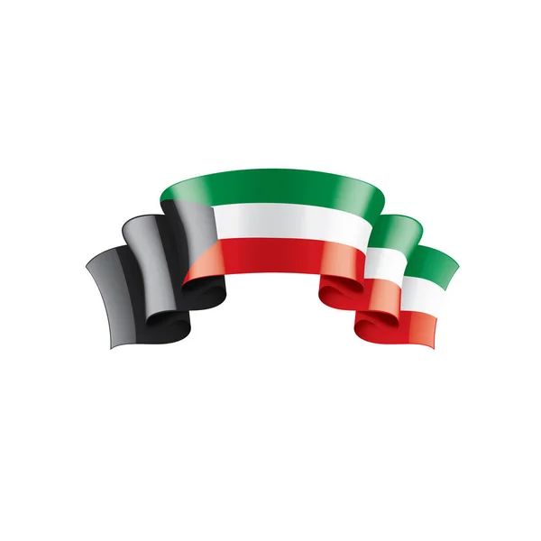 Kuwait flag, vector illustration on a white background — Stock Vector