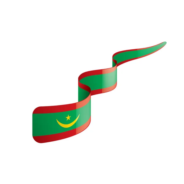 Bandeira da Maurícia, ilustração vetorial sobre um fundo branco —  Vetores de Stock