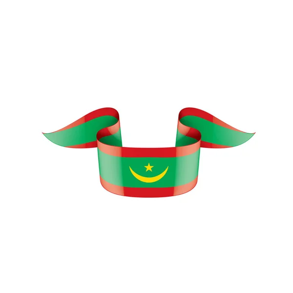 Mauritius flagga, vektorillustration på vit bakgrund — Stock vektor
