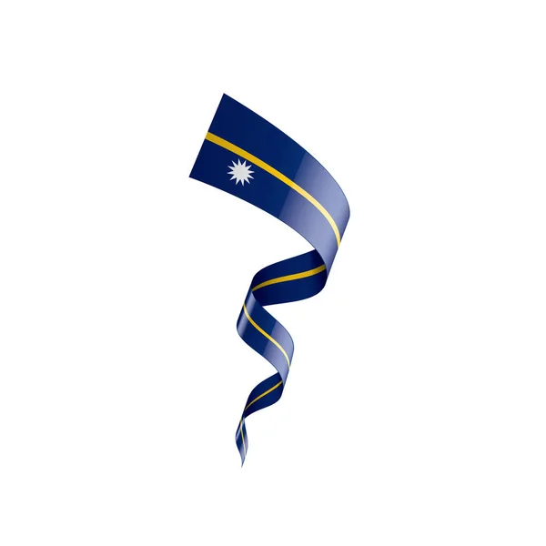 Nauru flag, vector illustration on a white background — Stock Vector