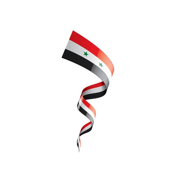 Флаг Сирии, векторная иллюстрация на белом фоне — стоковый вектор
