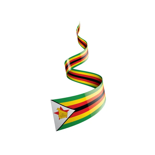 Zimbabwe flag, vector illustration on a white background — Stock Vector