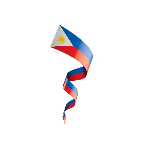 Filipine steag, ilustrație vectorială pe un fundal alb — Vector de stoc
