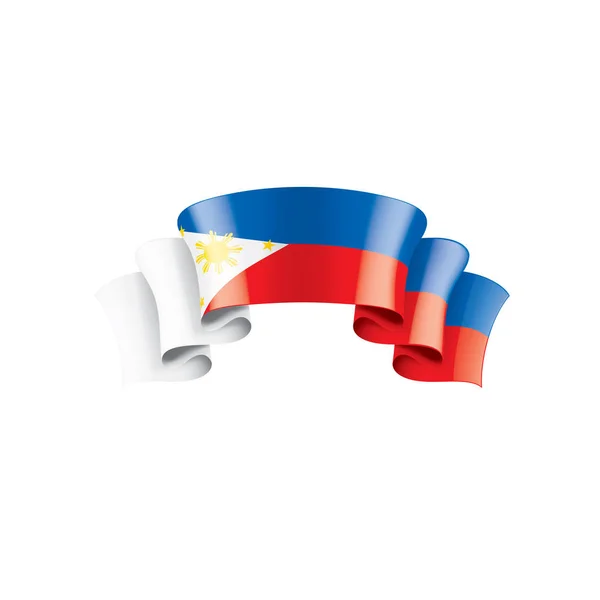 Philippines flag, vector illustration on a white background — Stock Vector