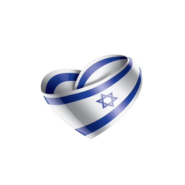 Bandera de Israel, ilustración vectorial sobre fondo blanco — Archivo Imágenes Vectoriales