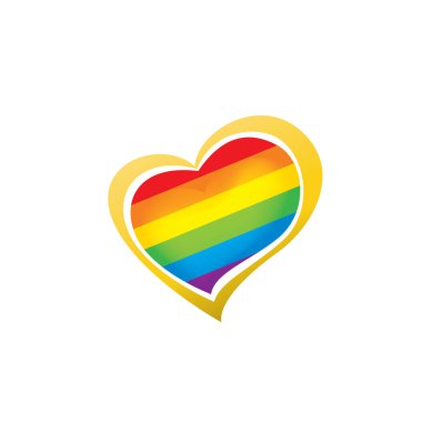 Beyaz arkaplanda sallanan bir gökkuşağı bayrağını yönlendir