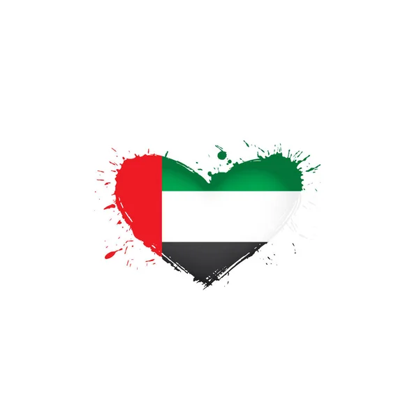 United Arab Emirates flag, vector illustration on a white background — Stock Vector