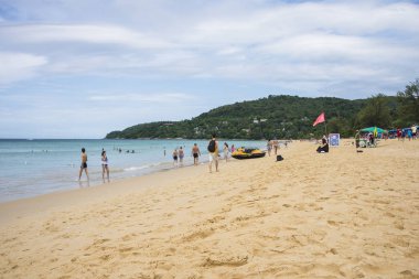 Bir Karon beach Phuket Tayland. Gün 18 Aralık 2018