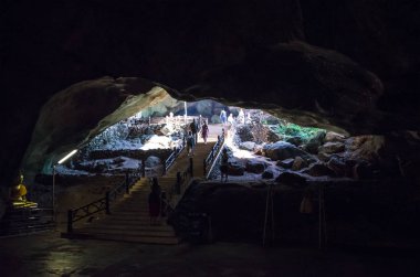Wat Tham Suwan Kuha mağara mağara Phang nga, Tayland. 22 Aralık 2018