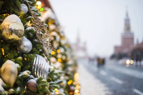 Christmas fair in Moscow on red square in Russia. Day 15 January 2019 — Zdjęcie stockowe