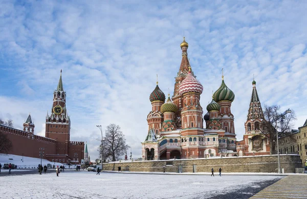 Widok na Kremlu w Moskwie. Dnia 15 stycznia 2019 r. — Zdjęcie stockowe