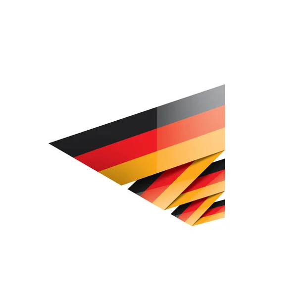 Germany flag, vector illustration on a white background — Stock Vector