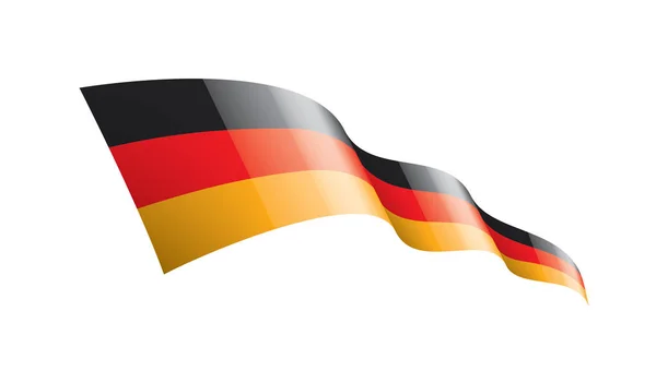 Bandera de Alemania, ilustración vectorial sobre fondo blanco — Archivo Imágenes Vectoriales