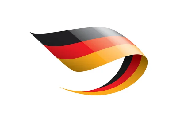 Germany flag, vector illustration on a white background — Stock Vector