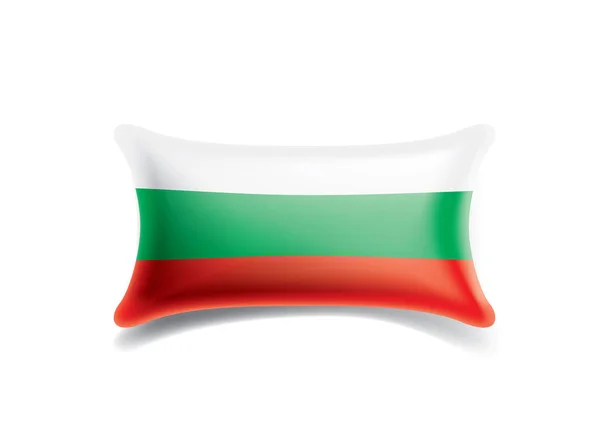 Bulgarije vlag, vector illustratie op een witte achtergrond — Stockvector