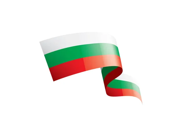 Bandera de Bulgaria, ilustración vectorial sobre fondo blanco — Archivo Imágenes Vectoriales