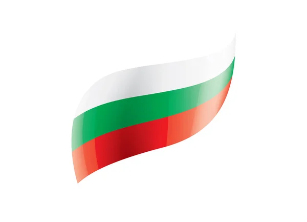 Bulgarije vlag, vector illustratie op een witte achtergrond — Stockvector