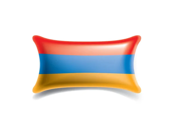 Bandera de Armenia, ilustración vectorial sobre fondo blanco — Vector de stock