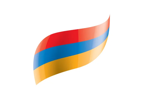 Bandeira da Armênia, ilustração vetorial sobre um fundo branco — Vetor de Stock