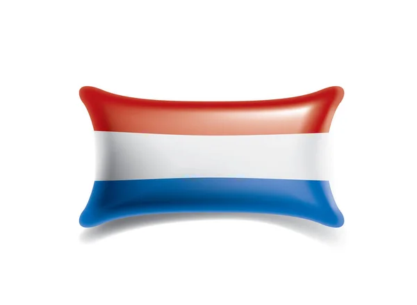 Flagge der Niederlande, Vektorabbildung auf weißem Hintergrund — Stockvektor