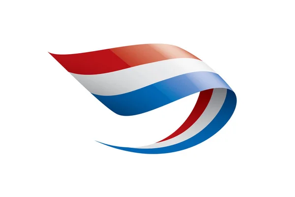 Bandera de los Países Bajos, ilustración vectorial sobre fondo blanco — Archivo Imágenes Vectoriales