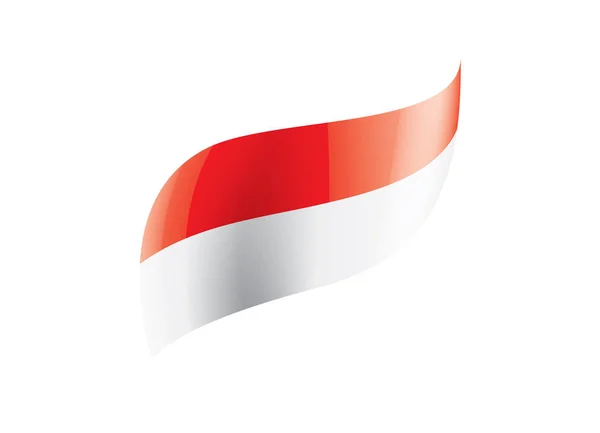 Прапор Індонезії, зображення на білому тлі — стоковий вектор