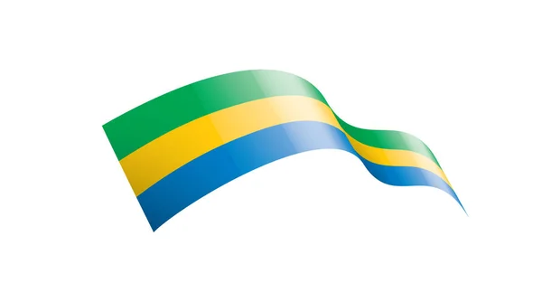 Gabon flag, vector illustration on a white background. — Stock Vector