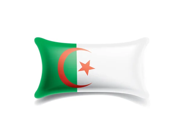 Bandera de Argelia, ilustración vectorial sobre fondo blanco — Vector de stock