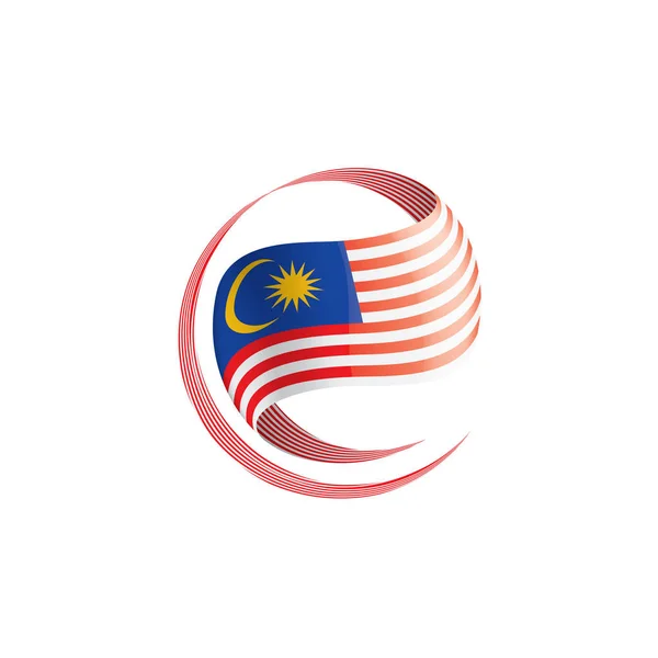 Malaysia flag, vector illustration on a white background. — Stock Vector