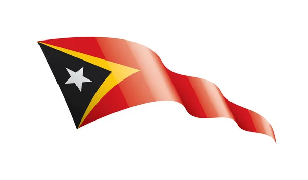 Bandeira timor leste, ilustração vetorial sobre um fundo branco —  Vetores de Stock