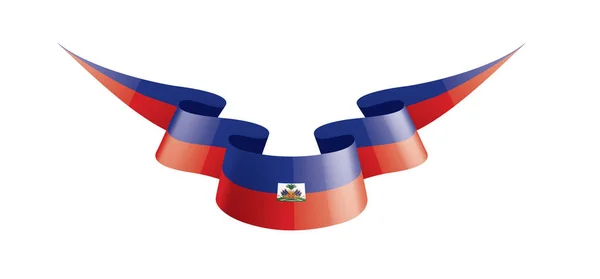 Bandeira do Haiti, ilustração vetorial sobre um fundo branco — Vetor de Stock