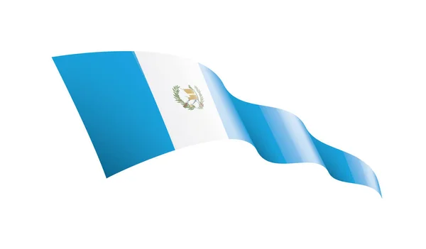 Drapeau du Guatemala, illustration vectorielle sur fond blanc — Image vectorielle