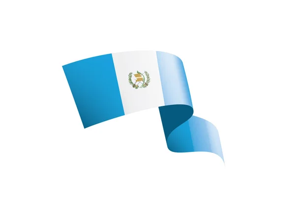 Guatemala flag, vector illustration on a white background — Stock Vector