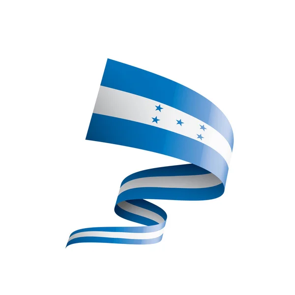 Bandera de Honduras, ilustración vectorial sobre fondo blanco — Archivo Imágenes Vectoriales