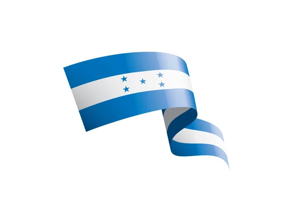 Bandera de Honduras, ilustración vectorial sobre fondo blanco — Vector de stock
