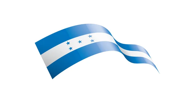 Honduras Flagge, Vektordarstellung auf weißem Hintergrund — Stockvektor