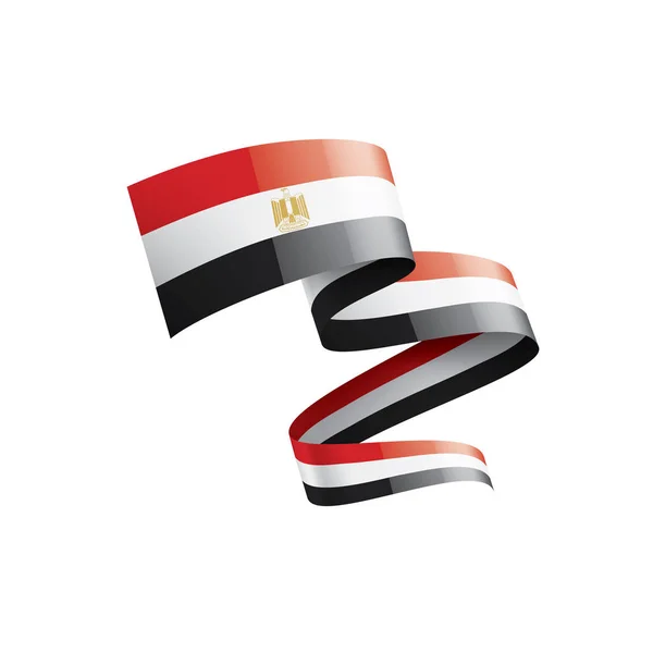 Egypt flag, vector illustration on a white background — Stock Vector