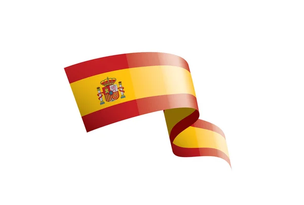 Bandera de España, ilustración vectorial sobre fondo blanco — Vector de stock